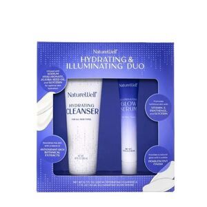 NATUREWELL Hydrating Cleanser & Illuminating Glow Serum Skincare Duo NEW